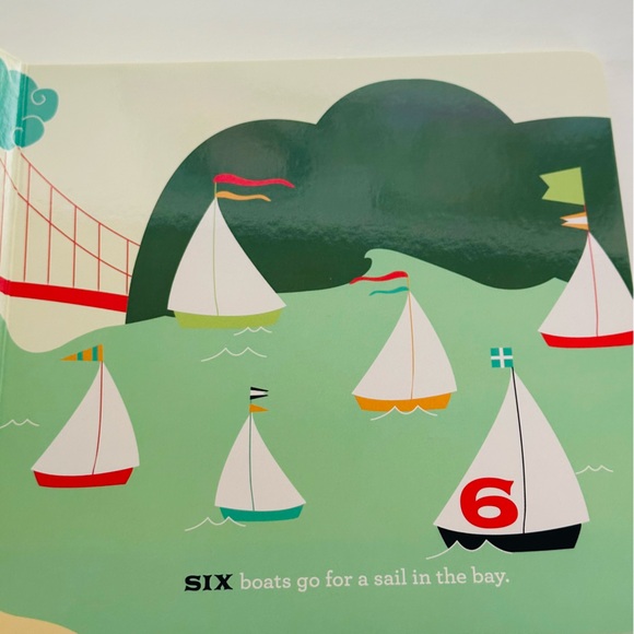 Hello World San Francisco A Book of Numbers Baby Board Book - Picture 5 of 8